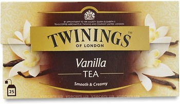 Фото Twinings Чай чорний пакетований Vanilla (картонна коробка) 25x2 г