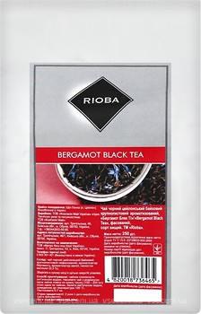 Фото Rioba Чай чорний крупнолистовий Bergamot (фольгований пакет) 250 г