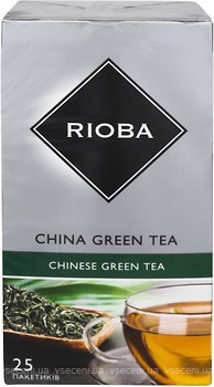 Фото Rioba Чай зеленый пакетированный China (картонная коробка) 25x2 г