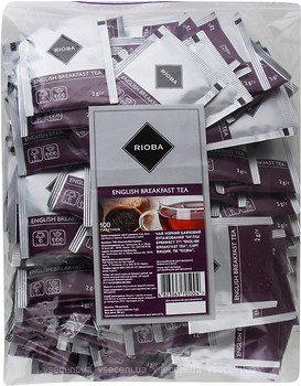Фото Rioba Чай чорний пакетований English Breakfast (поліетиленовий пакет) 100x2 г