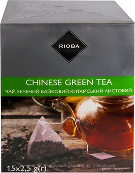 Фото Rioba Чай зелений пакетований Chinese (картонна коробка) 15x2.5 г