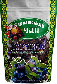 Фото Карпатський чай Чай фруктовий розсипний Чорниця (поліетиленовий пакет) 100 г