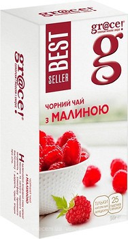 Фото Gr@ce! Чай черный пакетированный с малиной (картонная коробка) 25x2 г
