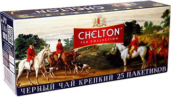 Фото Chelton Чай чорний пакетований Класична колекція Англійський міцний (картонна коробка) 25x1.5 г