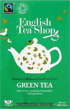Фото English Tea Shop Чай зелений пакетований (картонна коробка) 20x2 г