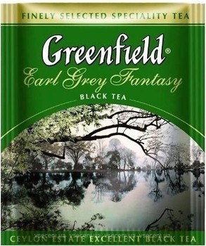 Фото Greenfield Чай черный пакетированный Earl Grey Fantasy (полиэтиленовый пакет) 100x2 г