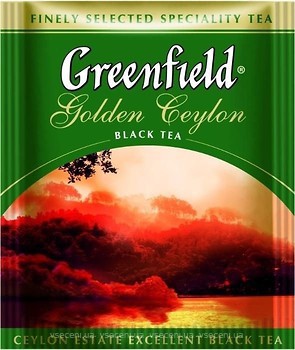 Фото Greenfield Чай черный пакетированный Golden Ceylon (полиэтиленовый пакет) 100x2 г