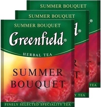 Фото Greenfield Чай фруктовий пакетований Summer Bouquet (поліетиленовий пакет) 100x2 г