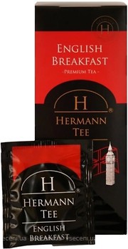 Фото Hermann Чай черный пакетированный Английский завтрак (картонная коробка) 25x1.52 г