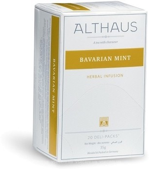 Фото Althaus Чай трав'яний пакетований Bavarian Mint (картонна коробка) 20x1.75 г