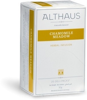 Фото Althaus Чай трав'яний пакетований Chamomile Meadow (картонна коробка) 20x1.5 г