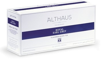 Фото Althaus Чай чорний пакетований Royal Earl Grey (картонна коробка) 20x4 г