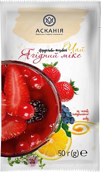 Фото Асканія Чай фруктовий розчинний Ягідний мікс (поліетиленовий пакет) 50 г