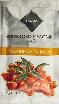Фото Rioba Чай фруктовый растворимый Облепиха и имбирь (фольгированный пакет) 50 г