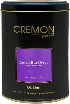 Фото Cremon Чай чорний крупнолистовий Royal Earl Gray (жерстяна банка) 120 г