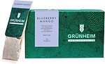 Фото Grunheim Чай чорний пакетований Blueberry Mango (картонна коробка) 20 шт