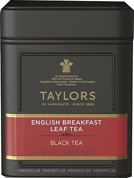 Фото Taylors of Harrogate Чай черный байховый English Breakfast (жестяная банка) 125 г