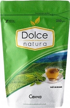 Фото Dolce Natura Чай зелений крупнолистовий Сенча (пакет з фольги) 250 г