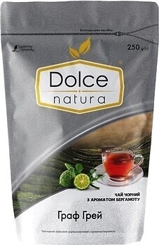 Фото Dolce Natura Чай чорний крупнолистовий Граф Грей (пакет з фольги) 250 г