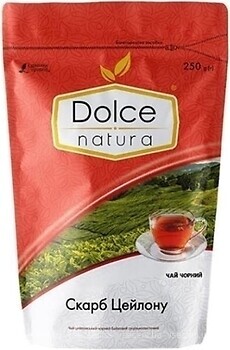 Фото Dolce Natura Чай чорний крупнолистовий Скарб Цейлону (пакет з фольги) 250 г