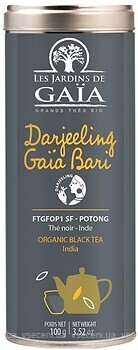 Фото Les Jardins de Gaia чай черный крупнолистовой Darjeeling Gaia Bari FTGFOP1 SF Potong (жестяная банка) 100 г