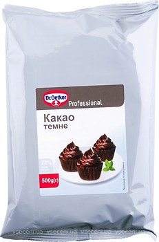 Фото Dr.Oetker какао-порошок Professional темний 500 г