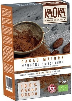 Фото Kaoka какао-порошок Cacao Maigre 250 г