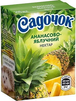Фото Садочок нектар Ананасово-яблучний 0.2 л