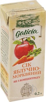 Фото Galicia сік Яблучно-морквяний 0.2 л