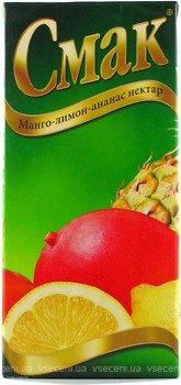 Фото Смак нектар Манго-лимон-ананас 1 л