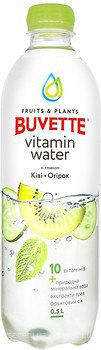 Фото Buvette Vitamin Water ківі і огірок негазована 0.5 л