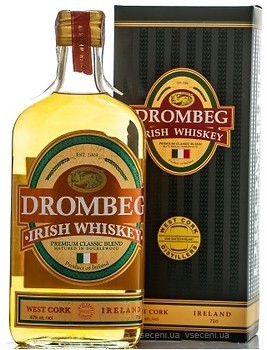 Фото Drombeg Irish Whiskey 0.7 л в подарунковій коробці