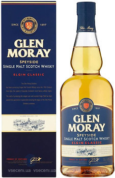 Фото Glen Moray Elgin Classic 0.7 л в подарунковій коробці