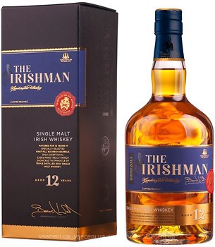 Фото Irishman Single Malt Irish Whiskey 12 YO 0.7 л в подарунковій коробці