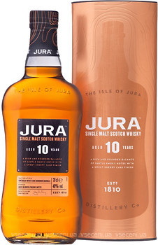 Фото Jura Single Malt 10 YO 0.7 л в металевій коробці