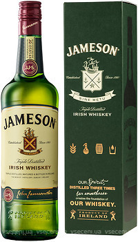 Фото Jameson Irish Whiskey 0.7 л в подарунковою коробці