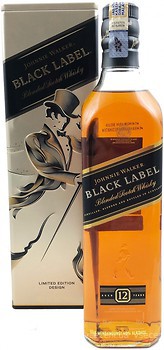 Фото Johnnie Walker Black Label 12 YO 0.7 л в металевій коробці