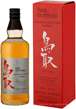 Фото Tottori Blended Japanese Whisky 0.7 л в подарунковій коробці