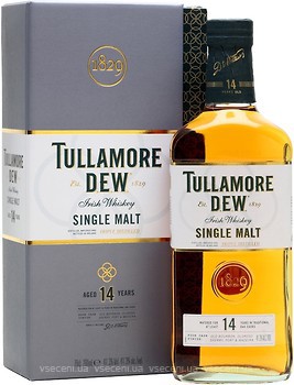 Фото Tullamore DEW Single Malt 14 YO 0.7 л в подарунковій коробці