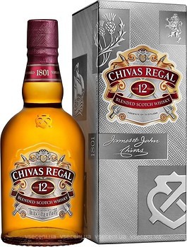 Фото Chivas Regal 12 YO 0.5 л в подарунковій коробці