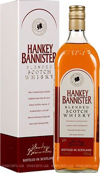 Фото Hankey Bannister Blended Scotch Whisky 1 л в подарунковій коробці