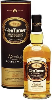Фото Glen Turner Heritage Double Wood Blended Malt Scotch Whisky 0.7 л в тубі