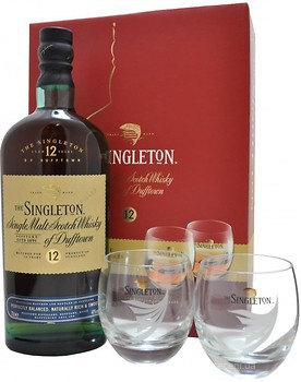 Фото Singleton Dufftown 12 YO 0.7 л в подарунковій коробці з 2 склянками