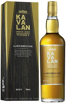 Фото Kavalan ex-Bourbon OAK 0.7 л в подарочной коробке