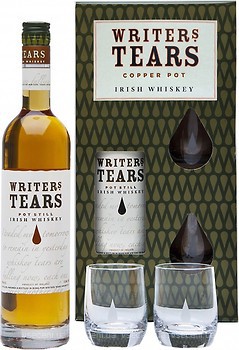 Фото Writer's Tears Pot Still Blend Irish Wiskey 0.7 л в подарунковій коробці з 2 склянками