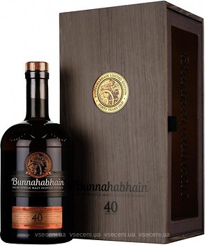 Фото Bunnahabhain 40 YO 0.7 л в деревянной коробке