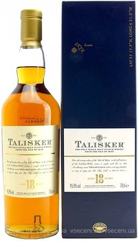 Фото Talisker 18 YO 0.7 л в подарунковій коробці