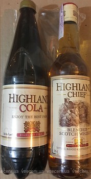 Фото Highland Chief Blended Scotch Whisky 0.7 л з Highland Cola 1 л