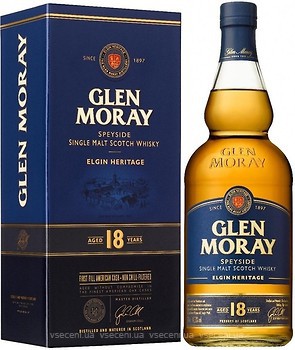 Фото Glen Moray 18 YO 0.7 л в подарунковій коробці