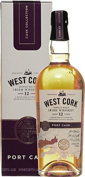 Фото West Cork Port Cask 12 YO 0.7 л в подарунковій коробці